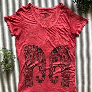 ♡ Pink Wound Up Elephant Tee ♡